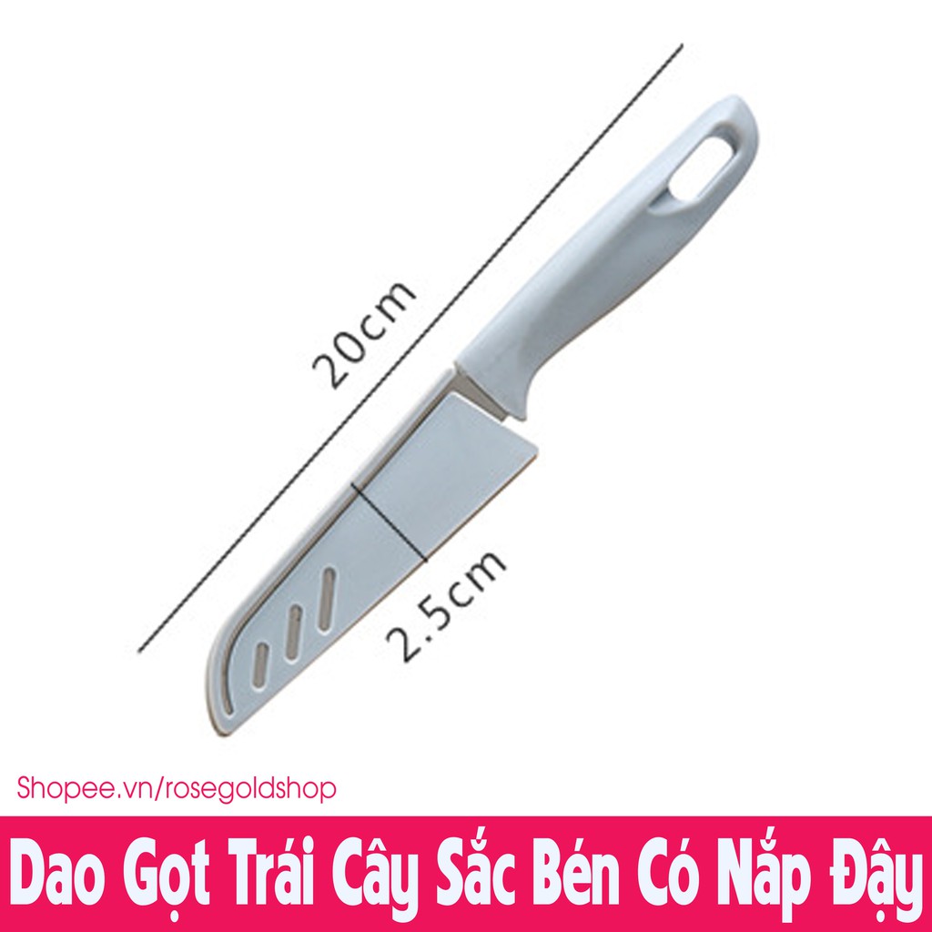 Dao Gọt Trái Cây Sắc Bén Có Nắp Đậy An Toàn