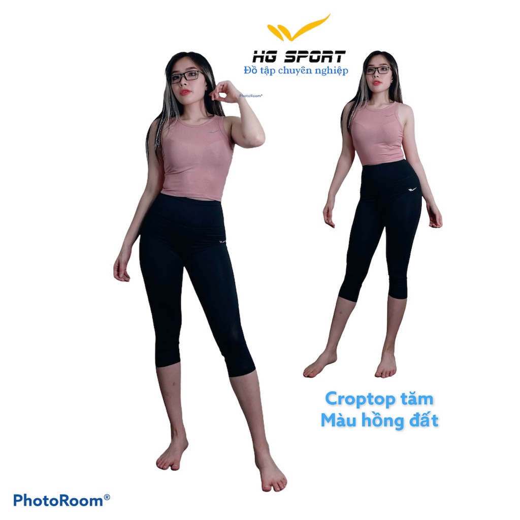 Áo tập Yoga, Gym,Croptop thun tăm Đồ Tập Thể Thao nữ Hg Sport CR09