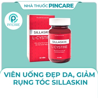 Viên uống đẹp da L-Cystine Sillaskin 60 viên - Viên uống giảm mụn, đẹp da -Hàng chính hãng - Nhà thuốc Pincare