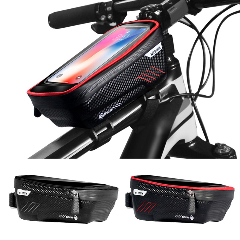 Túi treo sườn xe đạp chống nước có ngăn để điện thoại cảm ứng