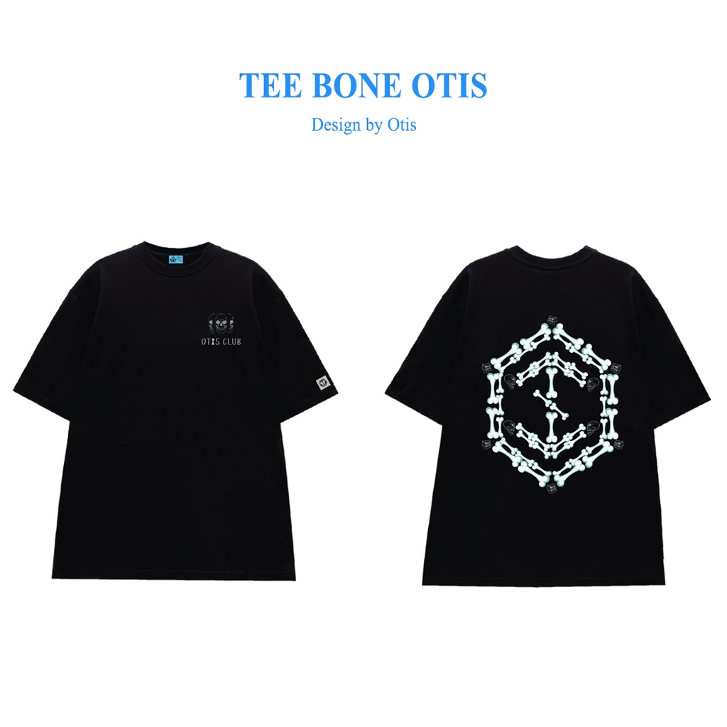 Áo thun tay lỡ Unisex Local Brand Otis Club - BONE ĐEN