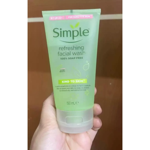 Sữa Rửa Mặt SIMPLE Kind To Skin Facial Wash Gel Dưỡng Ẩm và Kiềm Dầu 150ml | BigBuy360 - bigbuy360.vn