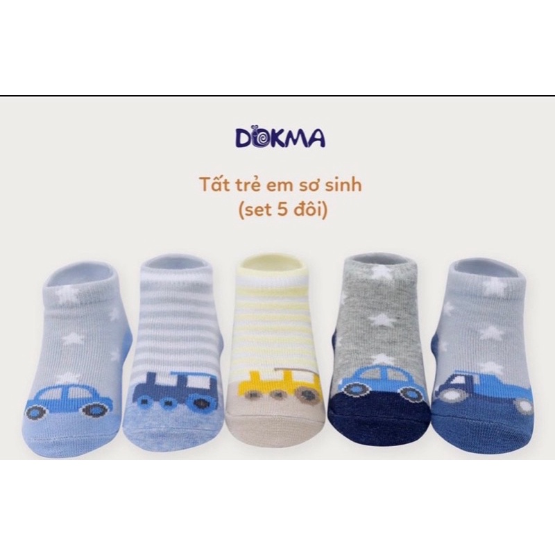 Sét 5 đôi tất Dokma cho bé trai / gái (1-3y)