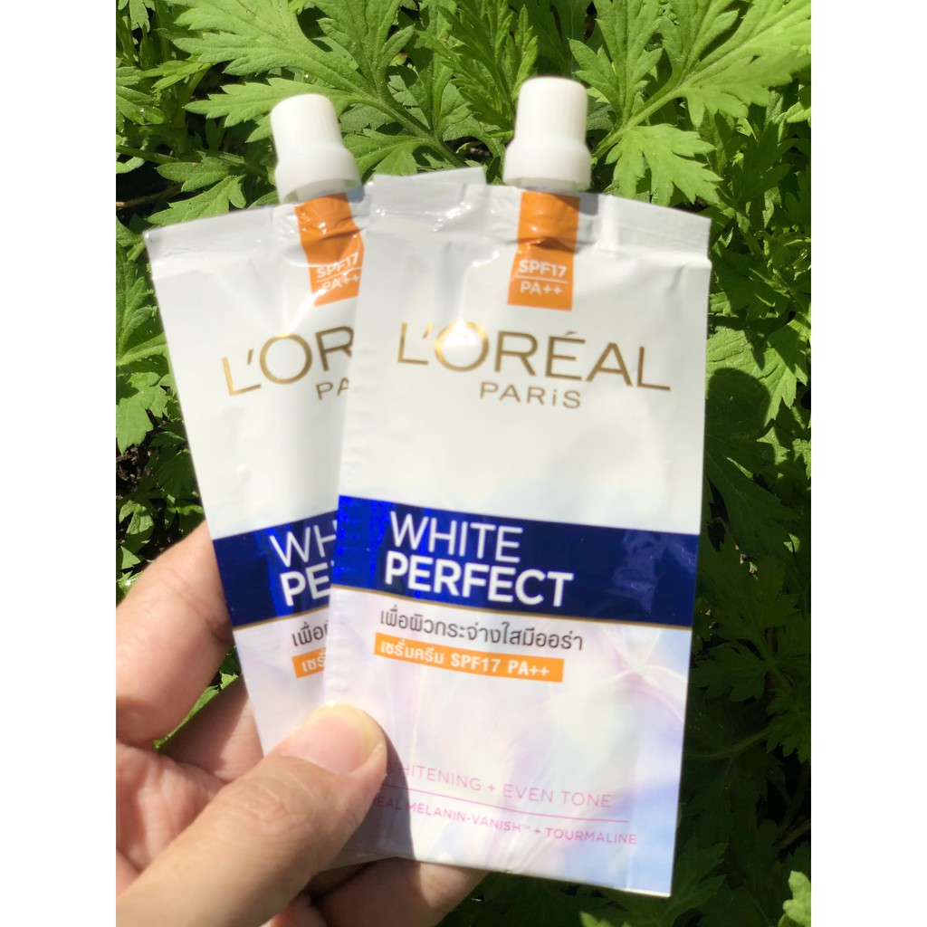 Kem dưỡng trắng da vitamin Loreal Paris White Perfect dạng gói