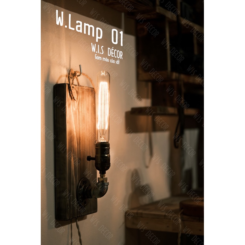 Đèn Treo Tường Edison Vintage - Đèn Retro Edison W-Lamp