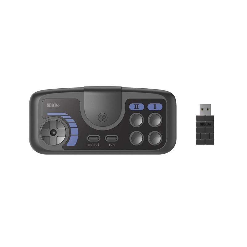 8Bitdo PCE 2.4G Wireless Gamepad for PC TubroGrafx-16 Mini Dark Grey