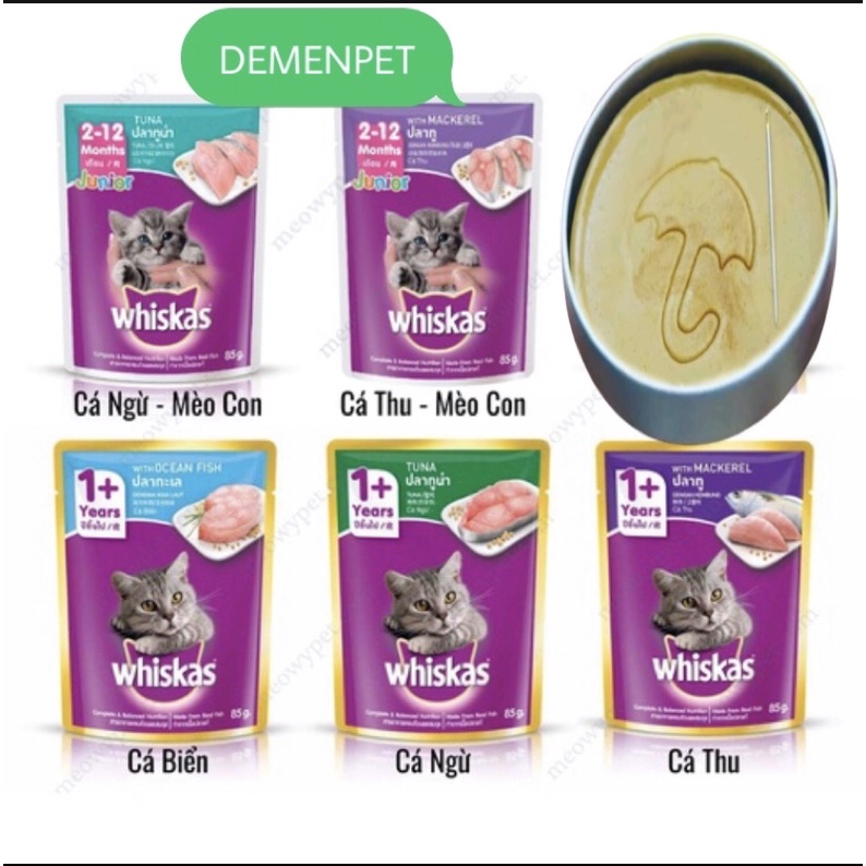 Pate mèo whiskas 80g