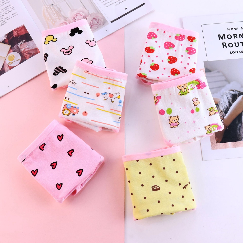 JKG Quần Lót Chất Liệu Cotton Màu Trơn Đáng Yêu | BigBuy360 - bigbuy360.vn