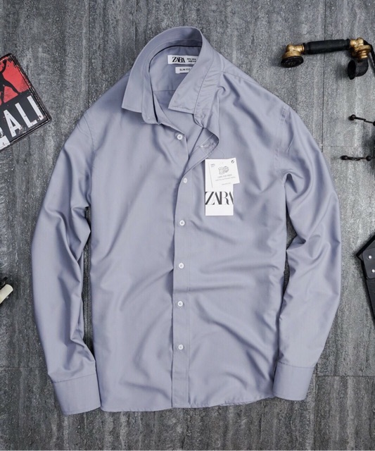 Áo Sơmi Nam Tay Dài Cotton Lụa | BigBuy360 - bigbuy360.vn