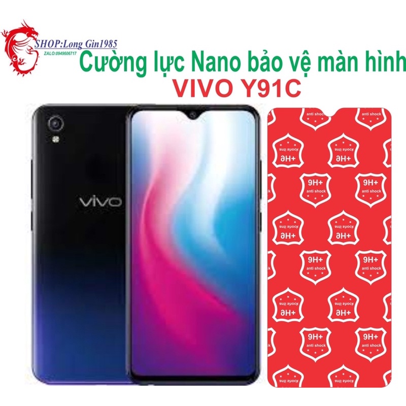 Vivo Y91C Cường lực Nano chống va đập chống trầy xước tốt