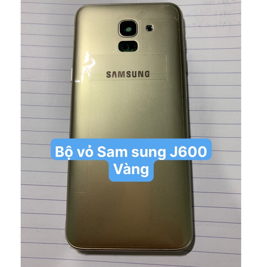 Bộ vỏ Sam sung J6 2018 / J600 - (gồm lưng, sườn và đủ phím bấm)