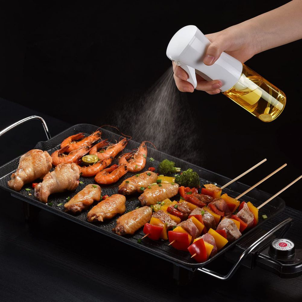 Bình Xịt Dầu Bằng Kính Không BPA 200ml Cho Chiên Và Rán