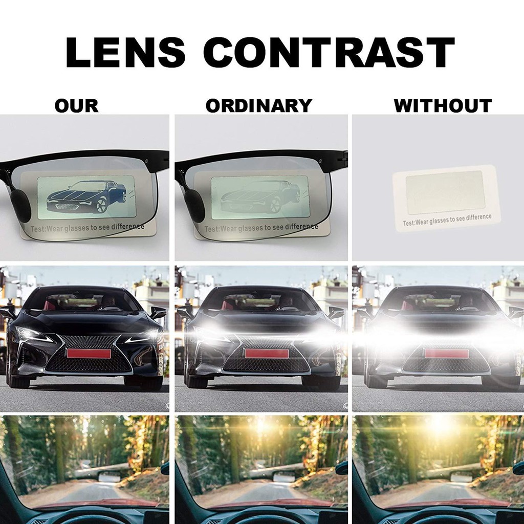 Kính Phân Cực Đi Đường Ngày Và Đêm AORON-8177G Thời Trang Nam Chất Liệu Hợp Kim nhôm magie- tròng kính Palaroid phân cực | BigBuy360 - bigbuy360.vn