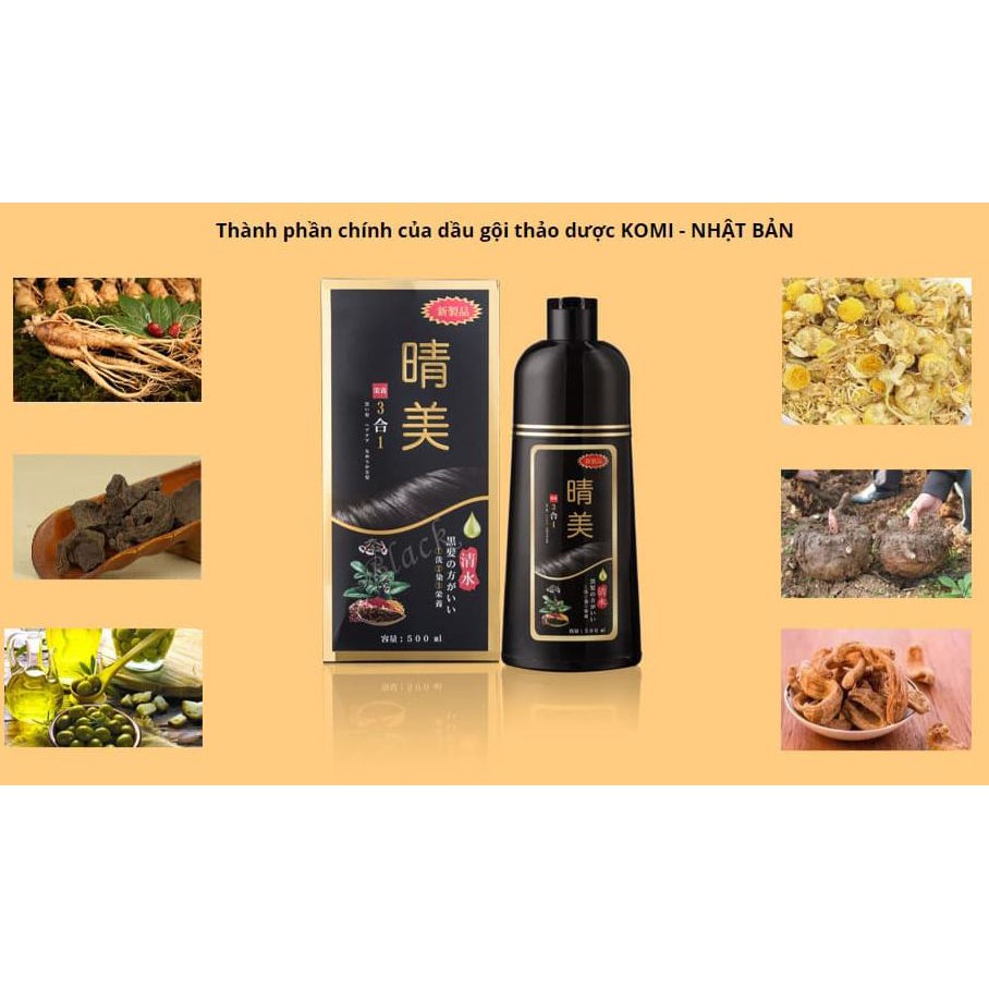 Dầu Gội Nhuộm Tóc Bạc Thảo Dược Komi Nhật [Hàng Chính Hãng] | BigBuy360 - bigbuy360.vn