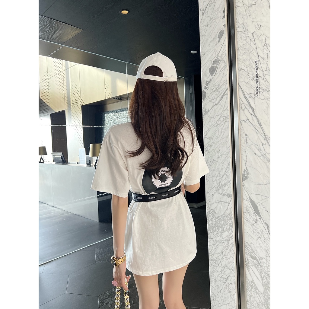 Áo Tee + Mũ Coco1 ChanelNo18 AntiLight MLB 4D  FW22