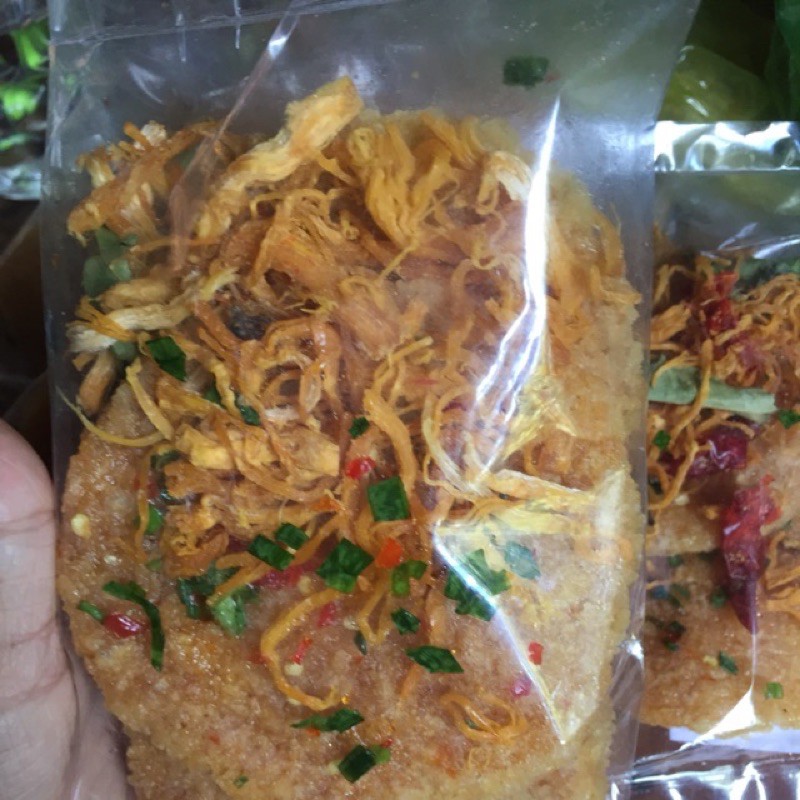 Cơm cháy mix khô gà