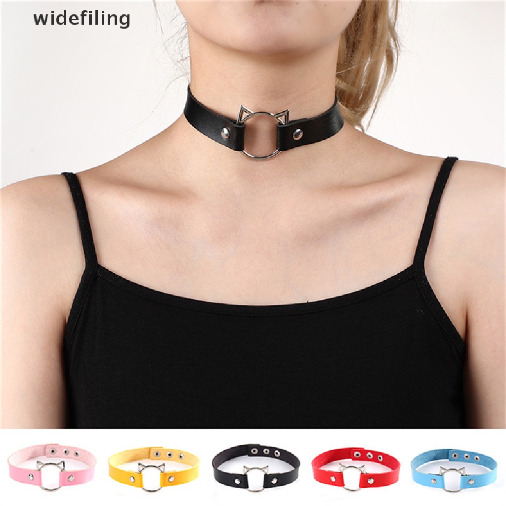 Choker Da Đính Đá Phong Cách gothic punk