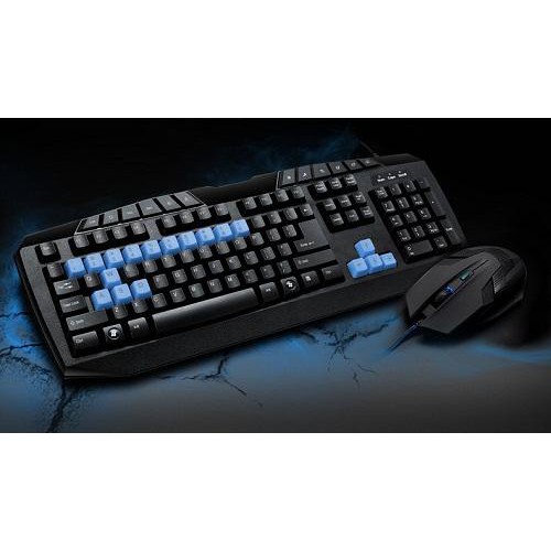Bộ bán phím có dây usb PS2 và chuột dây USB CLV C86 màu đen, trắng