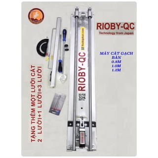 Bàn cắt gạch đẩy tay Ryobi QC 800 8 tất dùng cắt gạch 80cm,máy cắt gạch đẩy tay,tặng 3 lưỡi