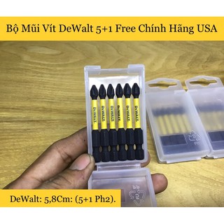 Bộ Mũi Vít DeWalt 5+1 Free Chính Hãng USA Ph2-58