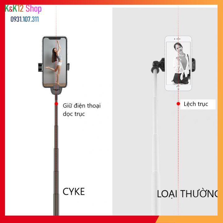 Gậy chụp hình 3 chân CYKE, Cây tự sướng cao cấp đa năng kiểu dáng nhỏ,gọn,tinh tế với tính năng vượt trội. Mới nhất 2021 | BigBuy360 - bigbuy360.vn