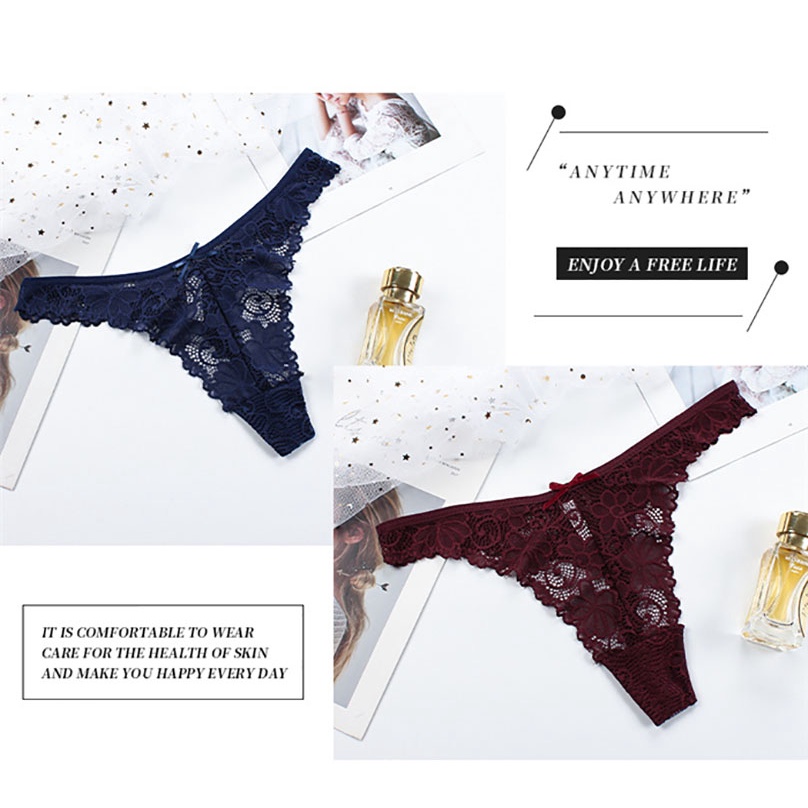 Quần lót ren hoa zxyouping lưng thấp quyến rũ size lớn M-XL