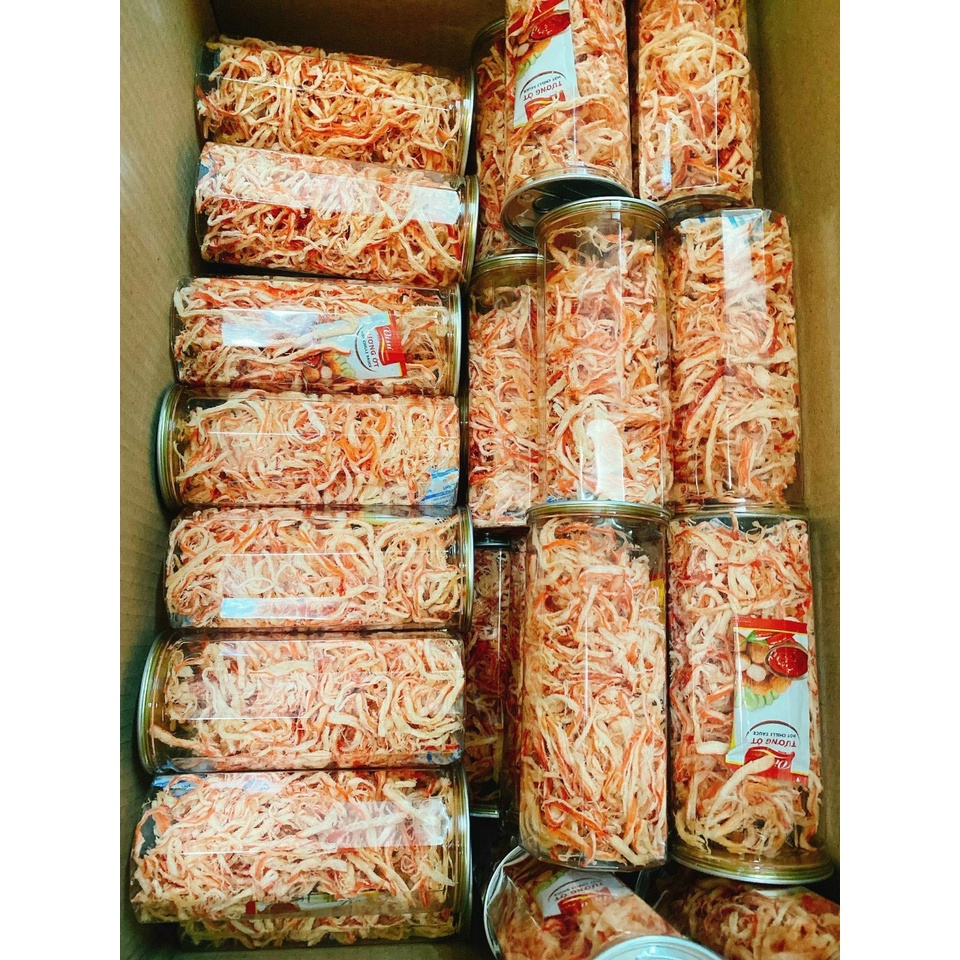 [ HCM ][ LON 200GRAM ] Khô Mực Hấp Nước Dừa Xé Sợi