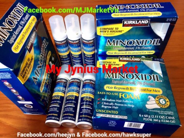 Thuốc mọc tóc Minoxidil Foam + tặng kèm bao tay y tế