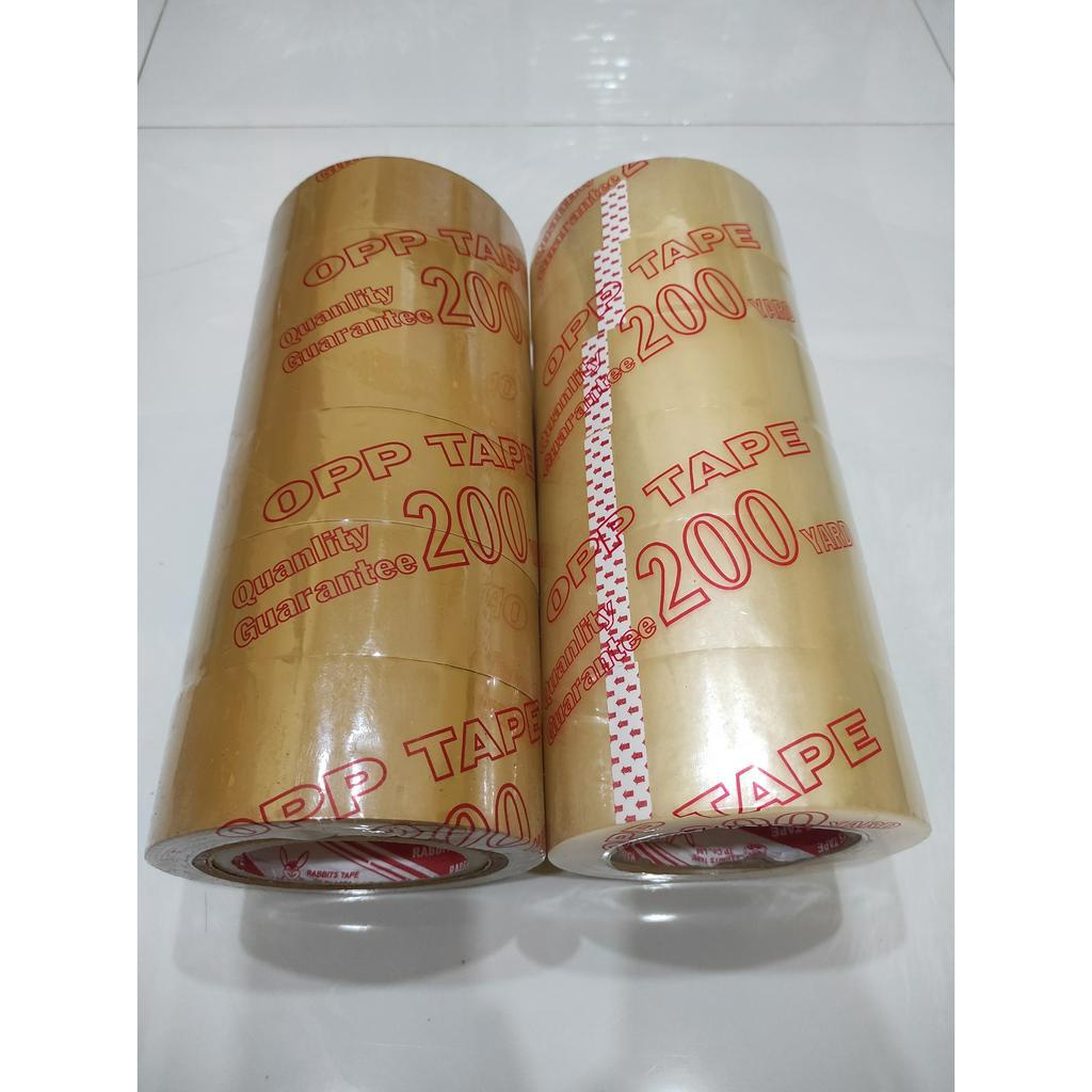 Băng keo trong, đục 200 yard  lõi giấy mỏng 5li 1 cây gồm 6 cuộn