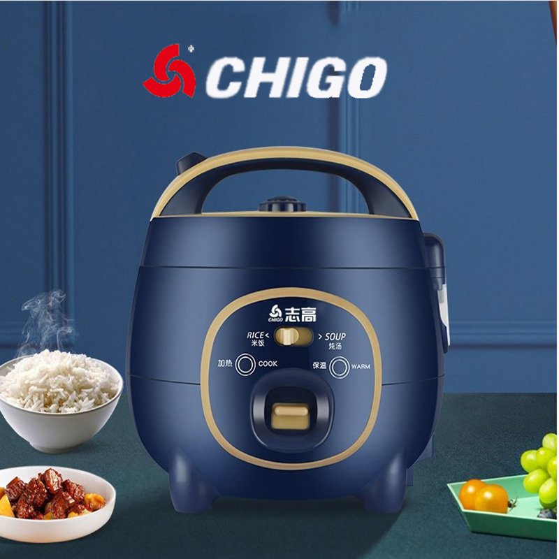 Nồi cơm điện Chigo 0.8L dùng cho 1-2 người ăn, Nồi đa năng nấu cơm, nấu cháo, hầm xương công suất 350w - CFXP15