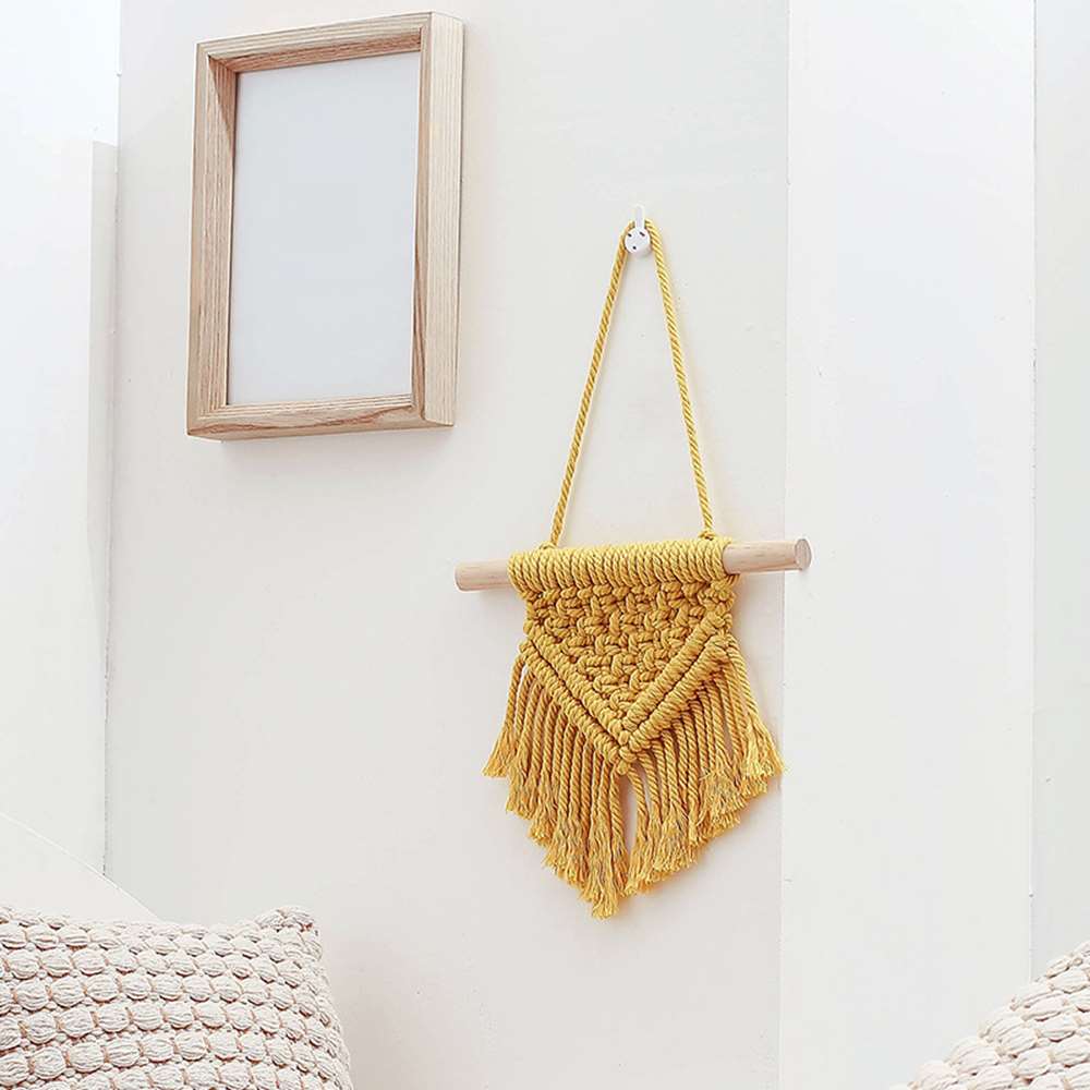 Set 2 thảm dệt Macrame treo tường trang trí độc đáo