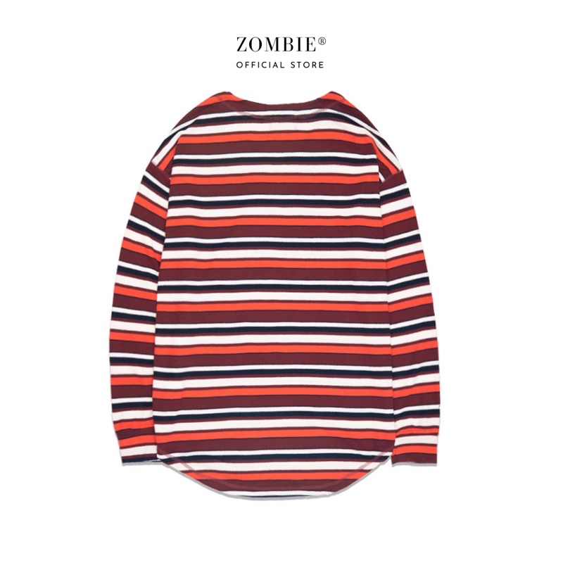 Áo ZOMBIE® V Striped Sweater In O/Brown