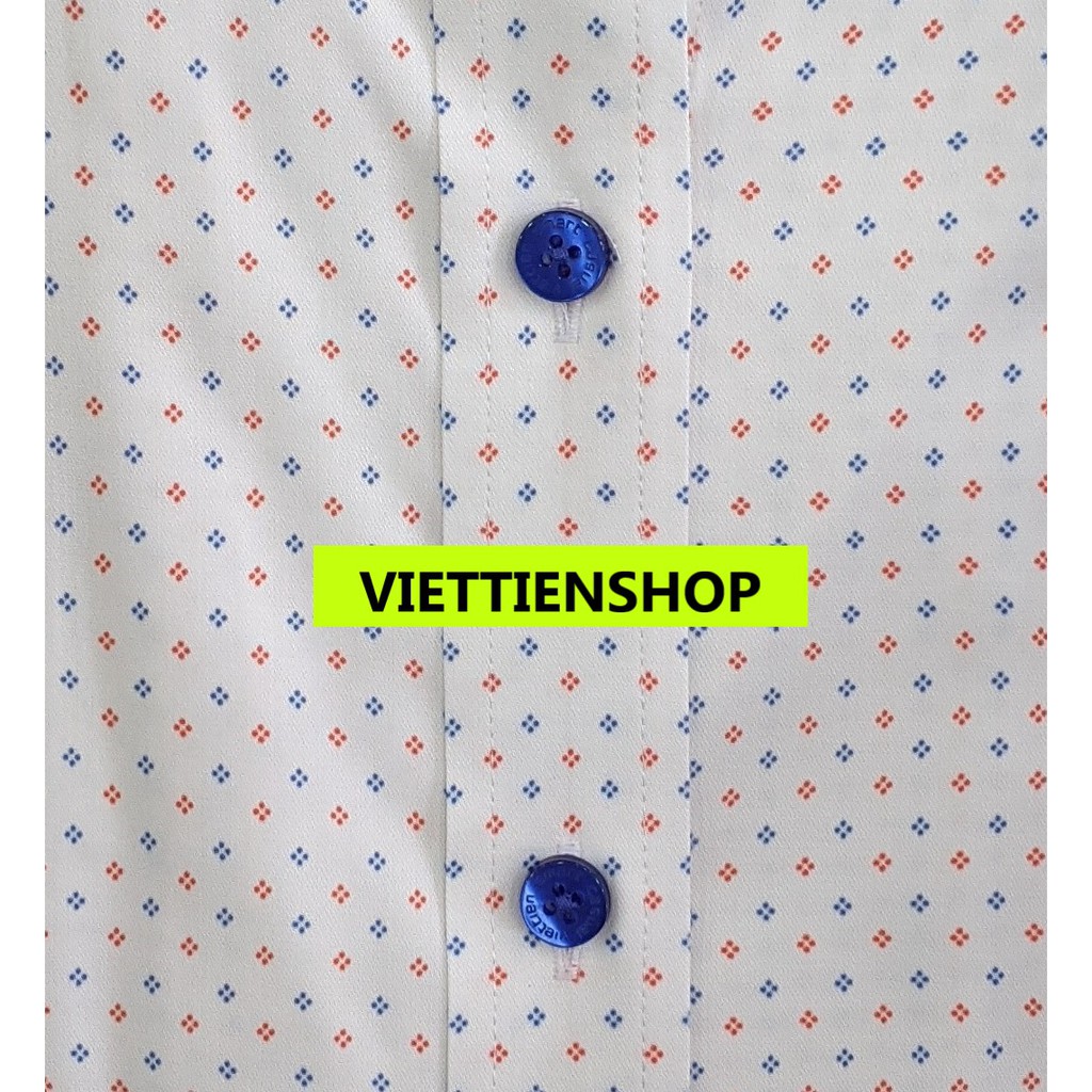 ÁO SƠ MI VIỆT TIẾN DÀI TAY VẢI TRE HOA VĂN