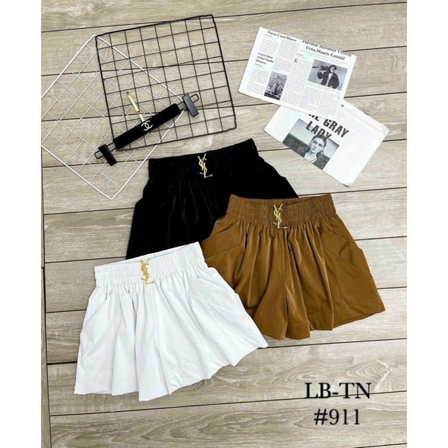 Quần short da nhung kèm tag YS L