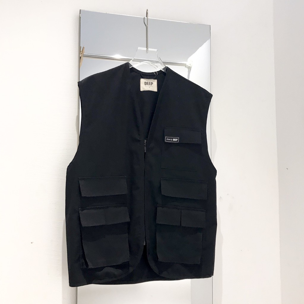 ÁO KHOÁC GHILE TÚI HỘP KAKI UNISEX- Pocket Jacket-