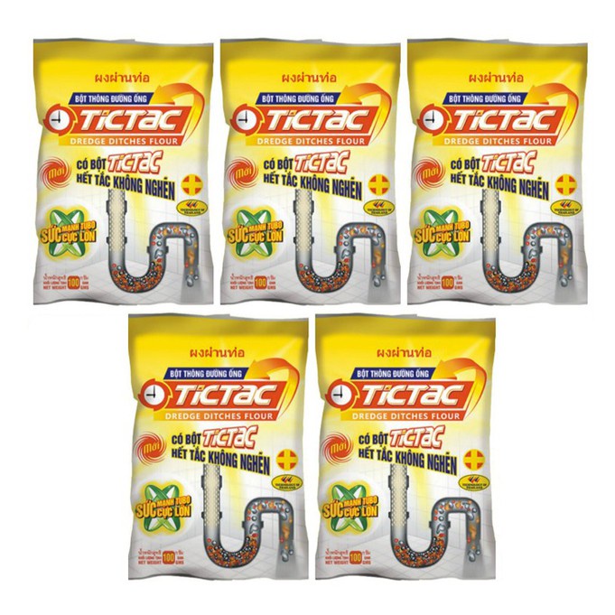 Bột Thông Đường Cống TICTAC Gói 100g Thông Tắc Siêu Nhanh