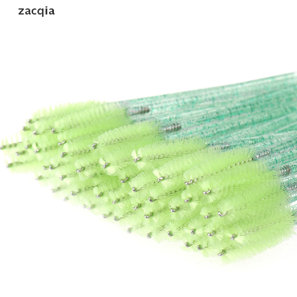 Bộ 50 Cọ Trang Điểm Lông Mi / Lông Mày Dùng Một Lần Kèm Lược Pha Lê