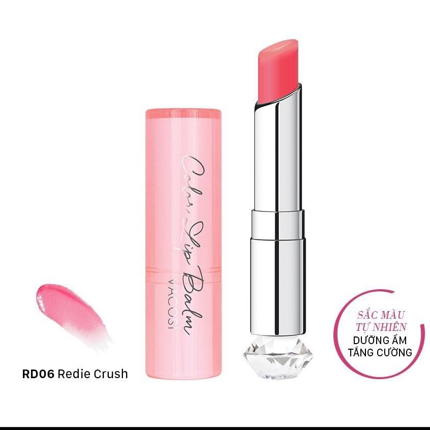 Son Dưỡng Môi Vacosi Color Lip Balm RD06 -  Redie Crush - Màu Đỏ 3g