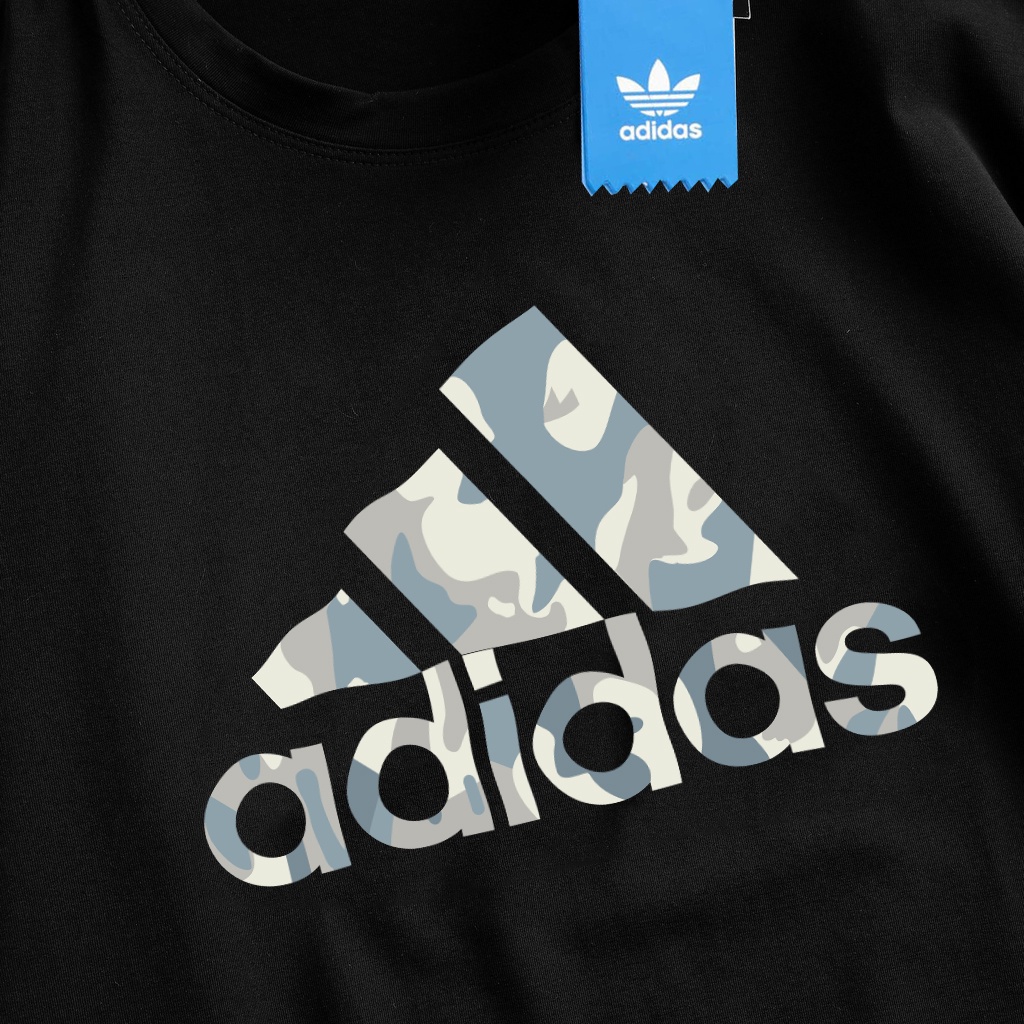 Áo Thun Nam Cổ Tròn Adidas chất Cotton 100% Mềm Mịn Thoáng Mát Phong Cách Thể Thao Năng Động 2 Màu Đen Trắng