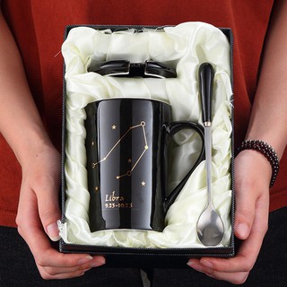Creative ceramic cup constellation large capacity mug