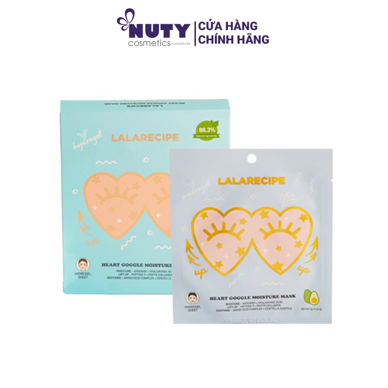 Mặt Nạ Dưỡng Ẩm Vùng Mắt Và Má Lalarecipe Heart Goggle Moisture Mask (7.3g)