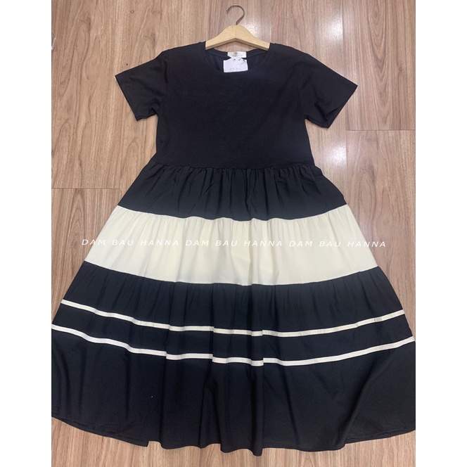 [SIZE 40-75KG] Đầm bầu thun cotton lạnh mặc ở nhà dáng suông có dáng dài giá rẻ tại hcm vải co dãn thoải mái