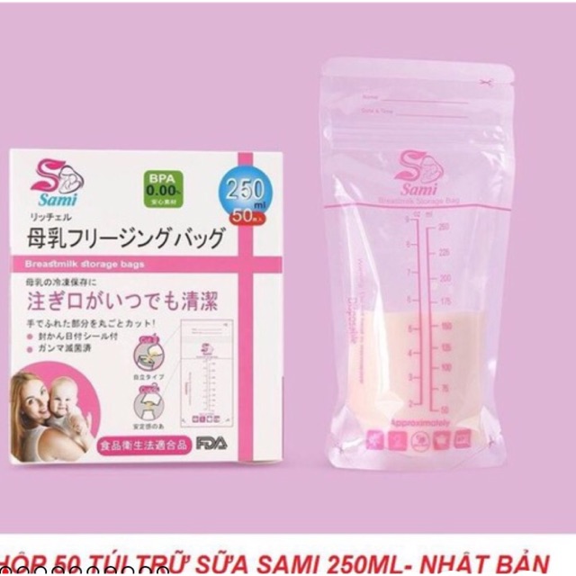 Túi trữ sữa Sami Nhật Bản
