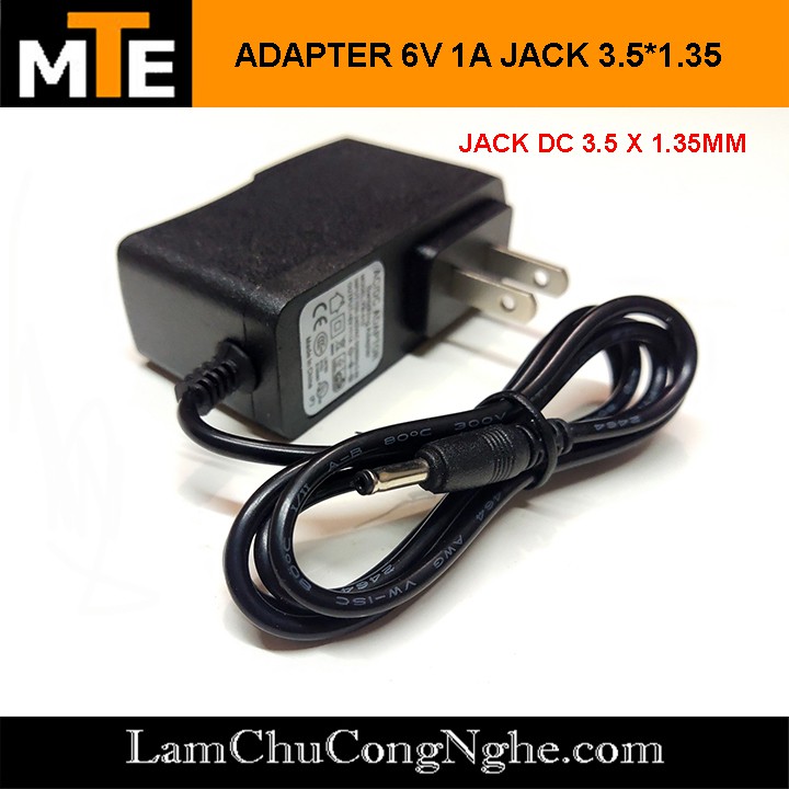 Nguồn adapter 6V 1A jack DC