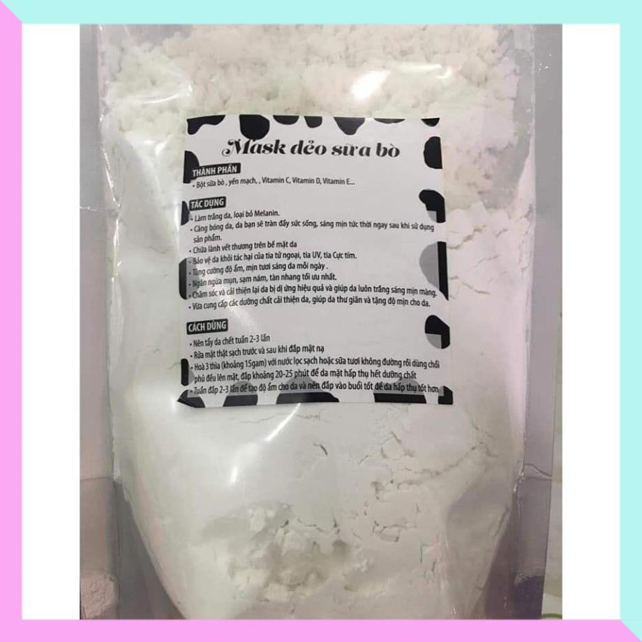 Mặt nạ dẻo sữa bò, mask sữa bò túi 1kg