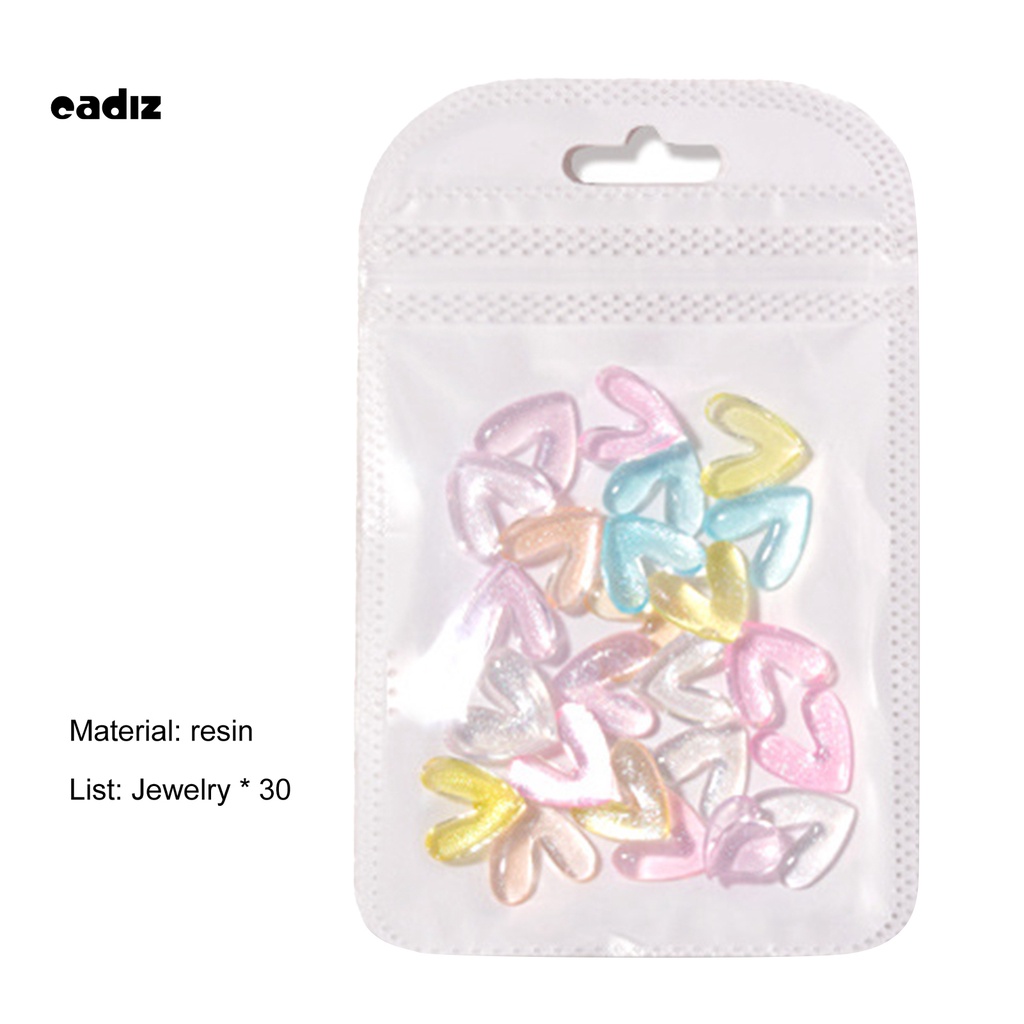 [Hàng mới về] Đá kim cương giả hình trái tim trang trí móng tay DIY