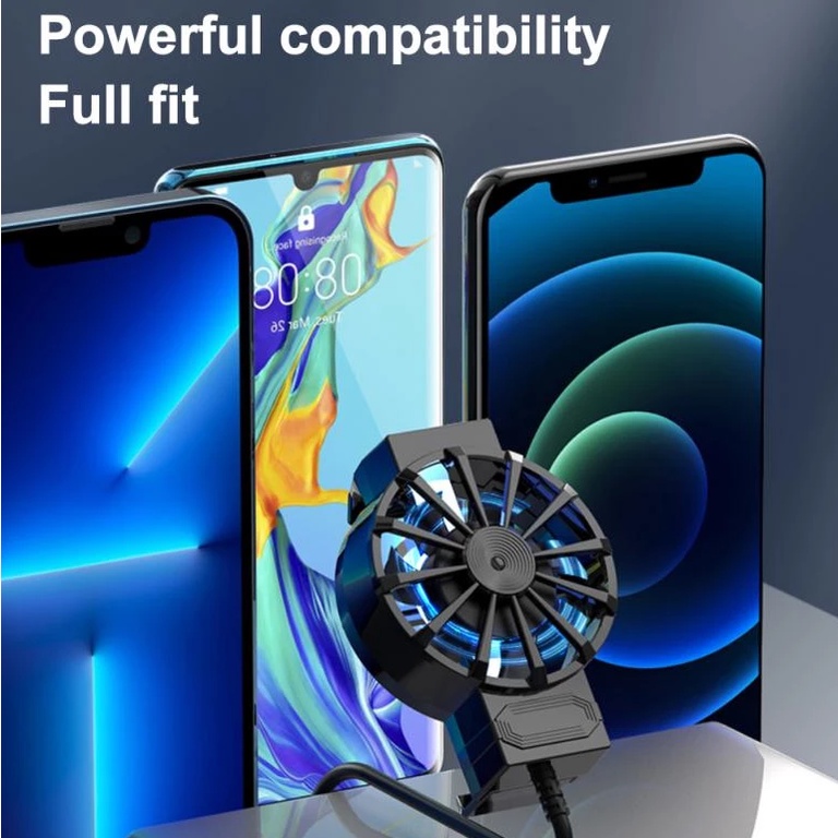 Quạt tản nhiệt điện thoại x16 gaming làm lạnh siêu nhanh chơi PUBG FF ROS G6 / F5 / F6