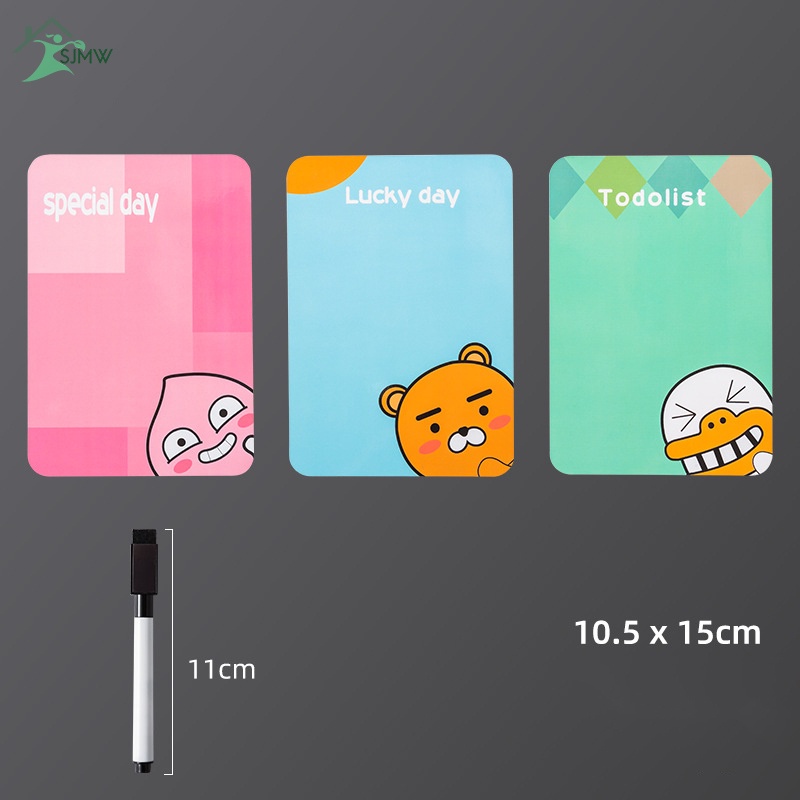 Bảng Ghi Chú Hít Nam Châm Gắn Tủ Lạnh Chống Nước Chống Ẩm In Hình Hoạt Hình