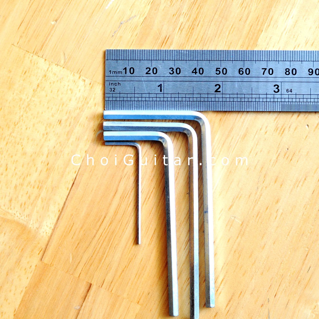 Lục giác chỉnh đàn guitar / Lục lăng / Size 4mm - 1.2mm / Sử dụng cho hầu hết Guitar/Bass