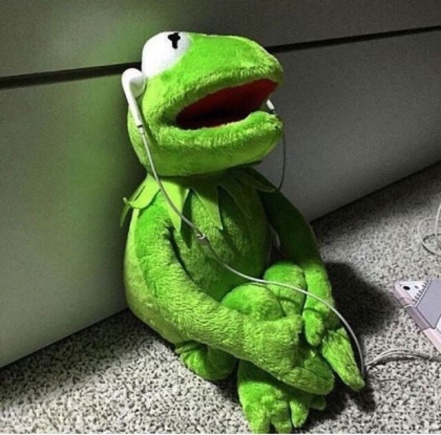 Ếch Kermit Frog có áo 40cm cởi được gấu bông